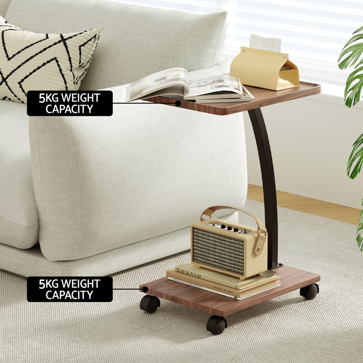 Artiss Floor Lounge Recliner & Coffee Table Set