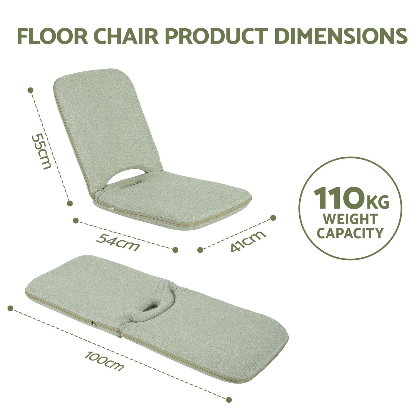 Artiss Floor Chair - Green