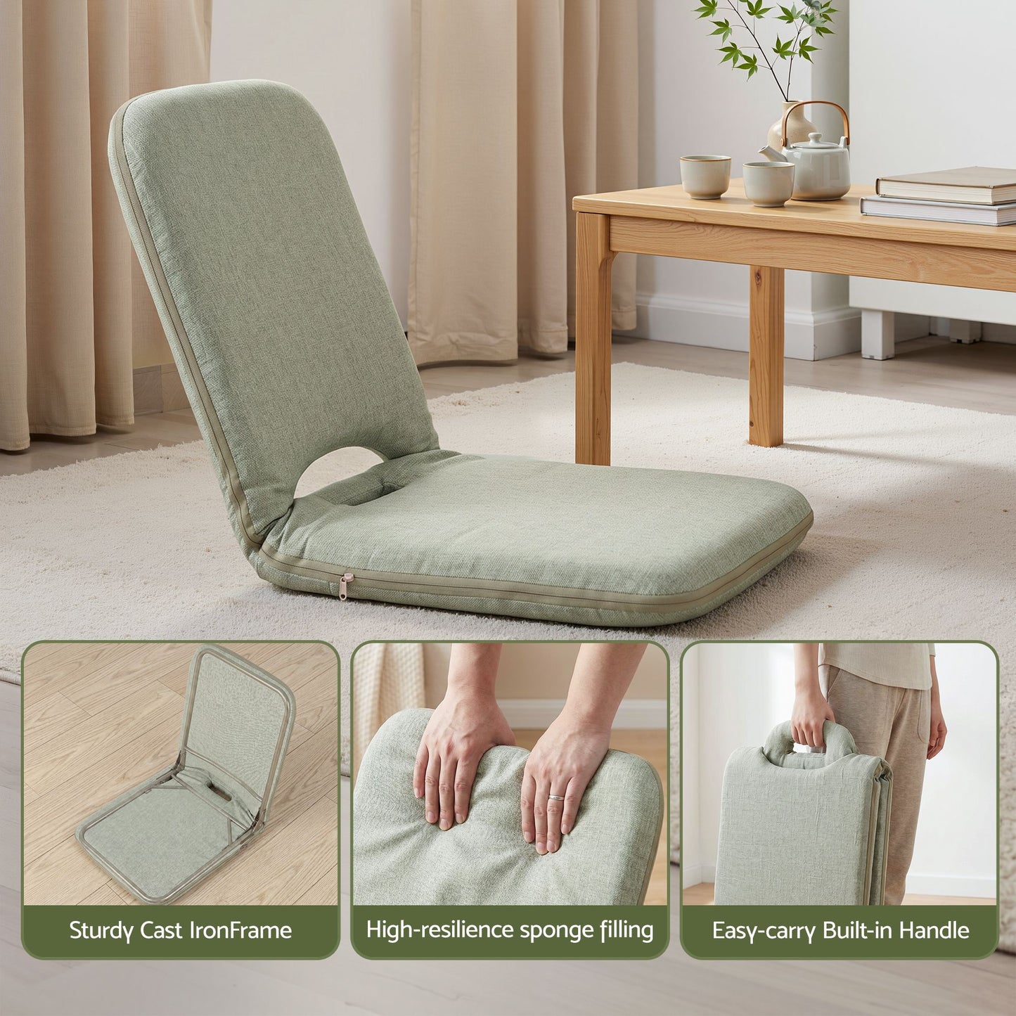 Artiss Floor Chair - Green