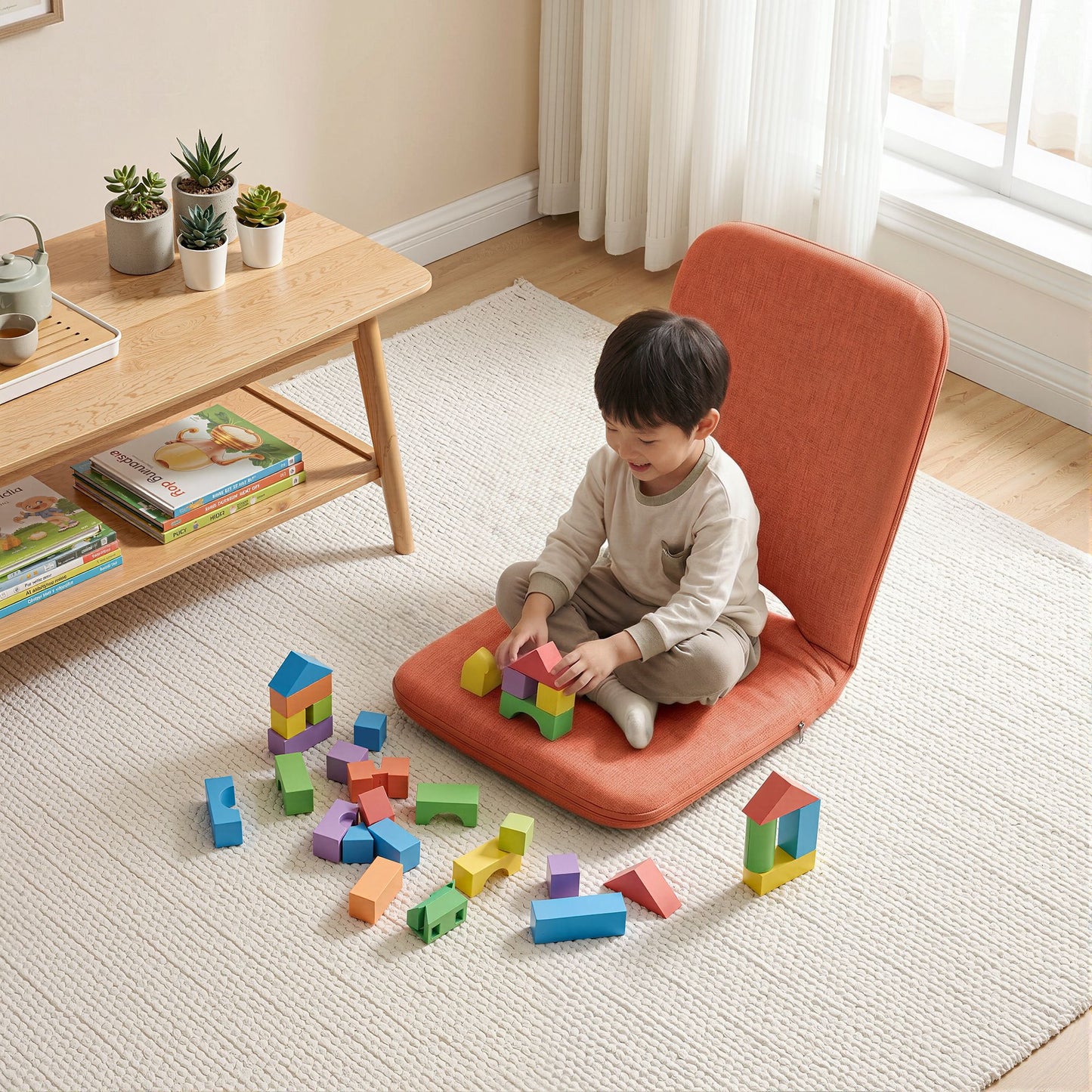 Artiss Floor Chair - Orange