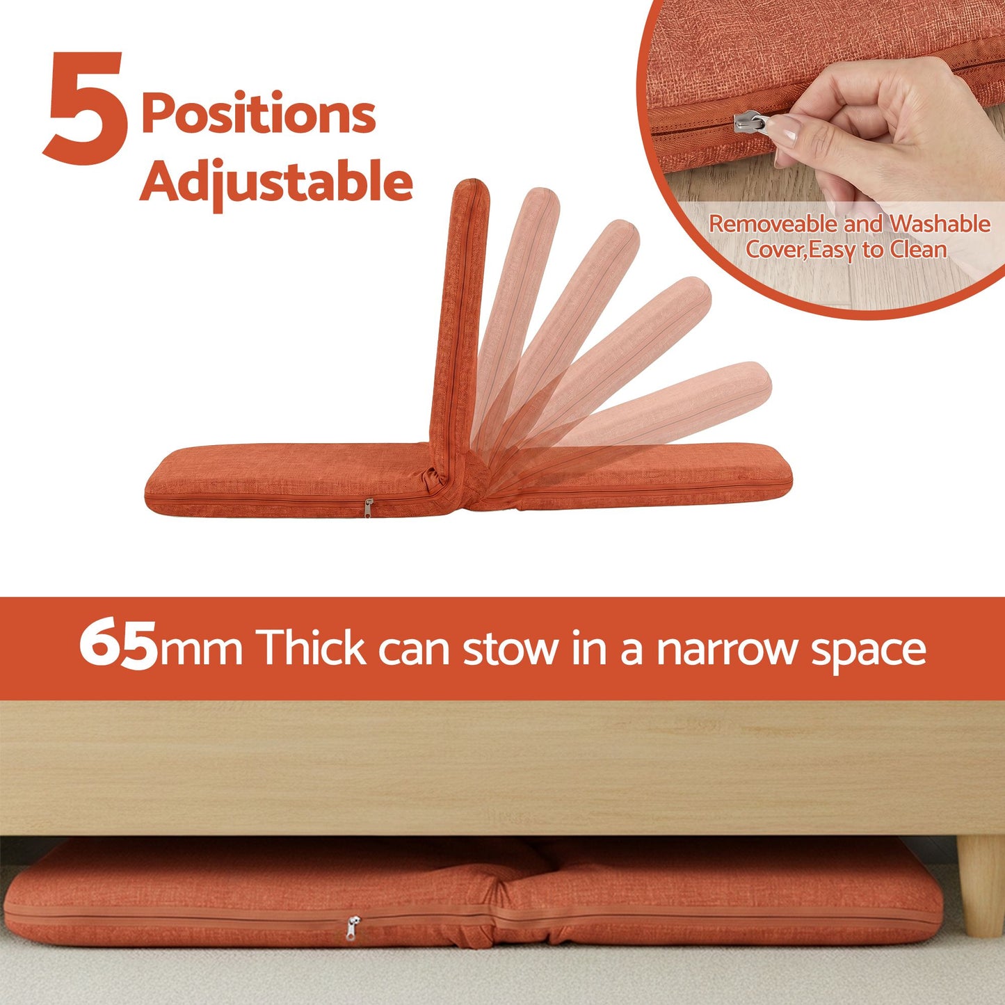 Artiss Floor Chair - Orange