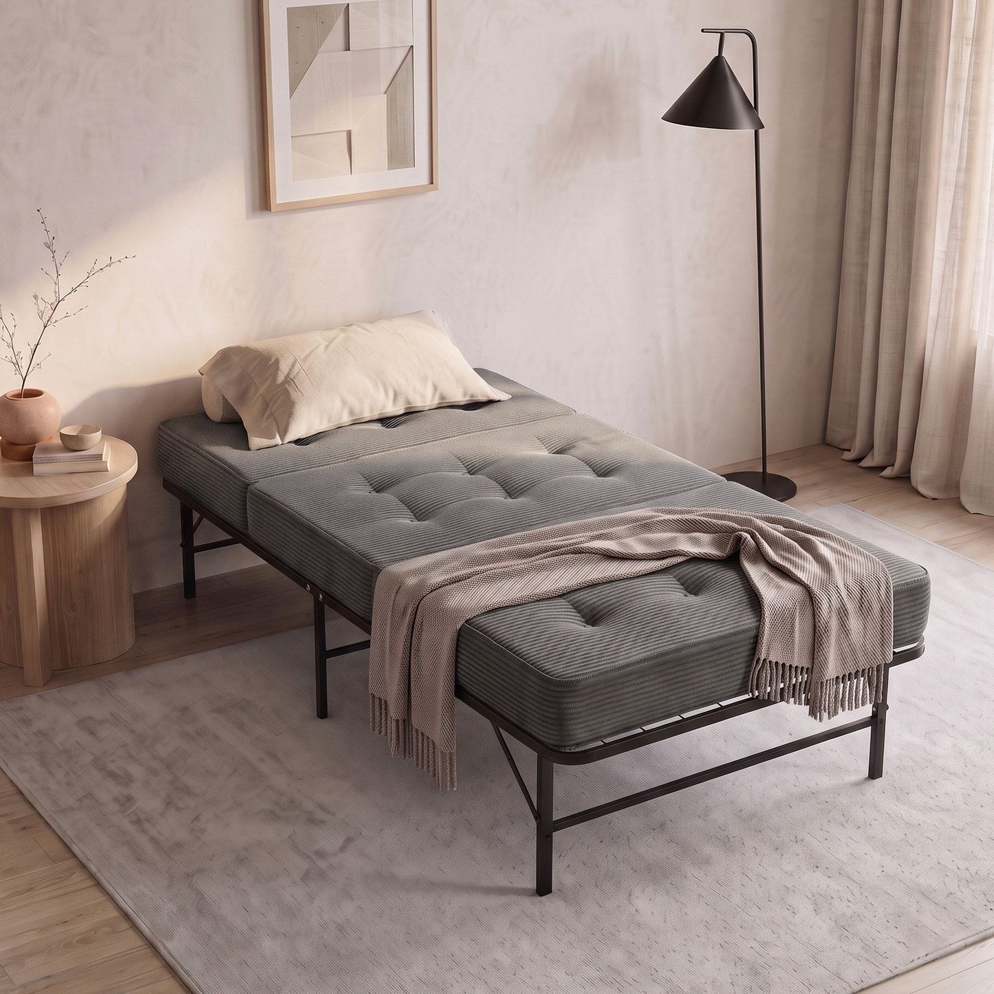 Giselle Single Folding Bed with 15cm Foam Mattress