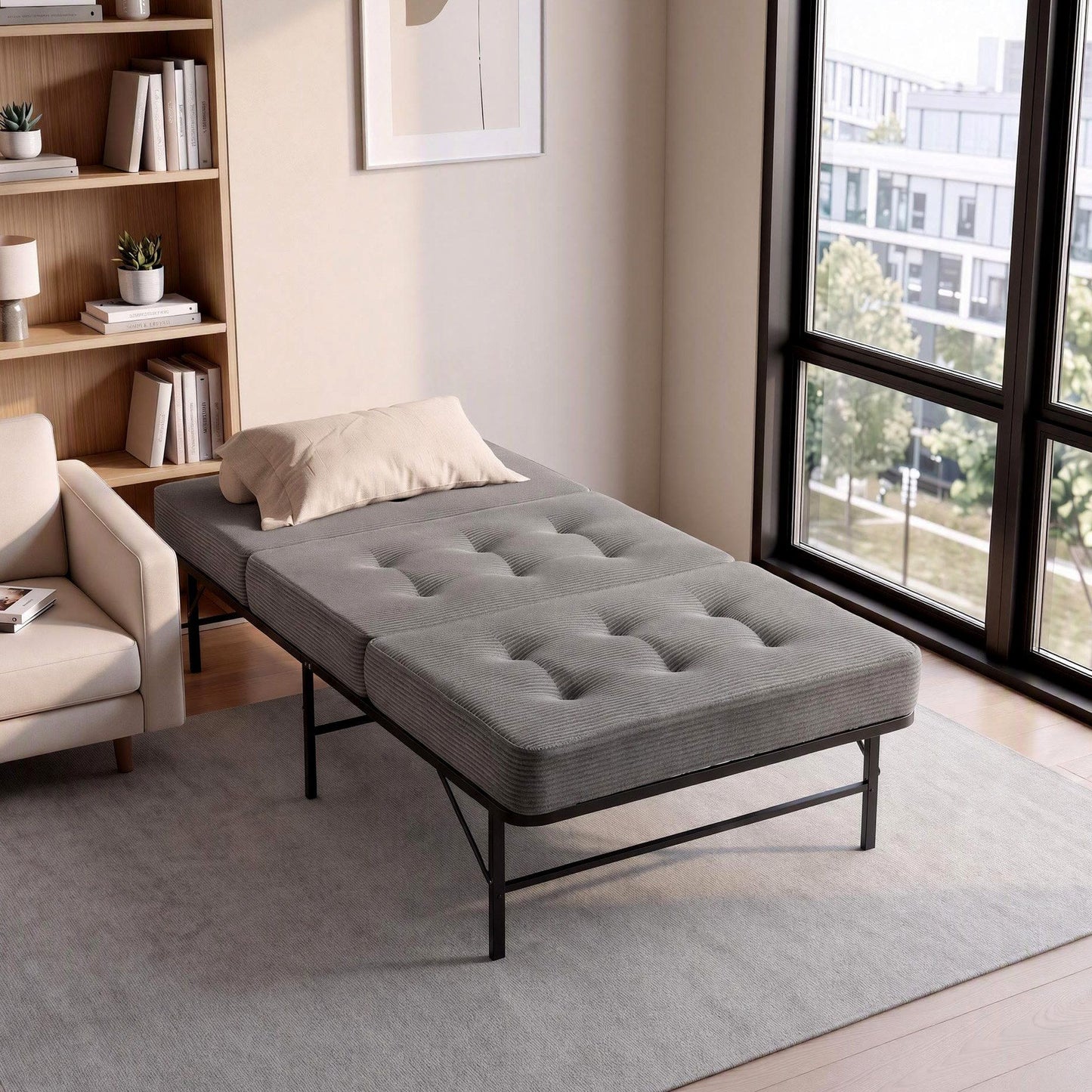 Giselle Single Folding Bed with 15cm Foam Mattress