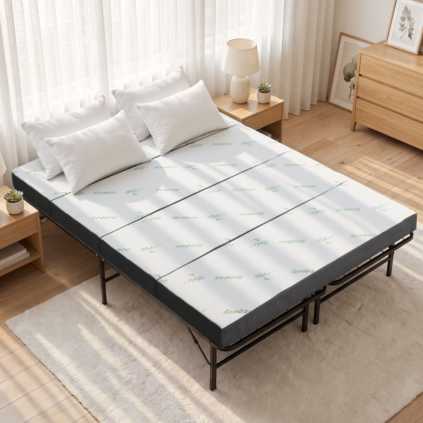 Giselle Double Folding Bed with Mattress
