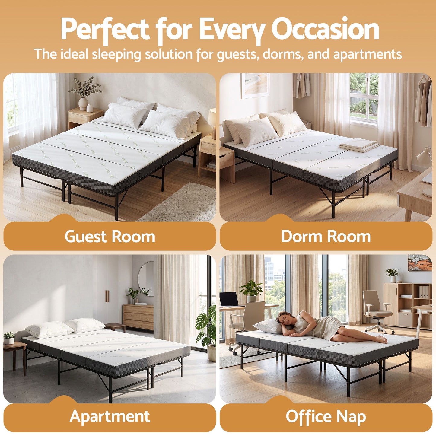 Giselle Queen Folding Bed with Mattress