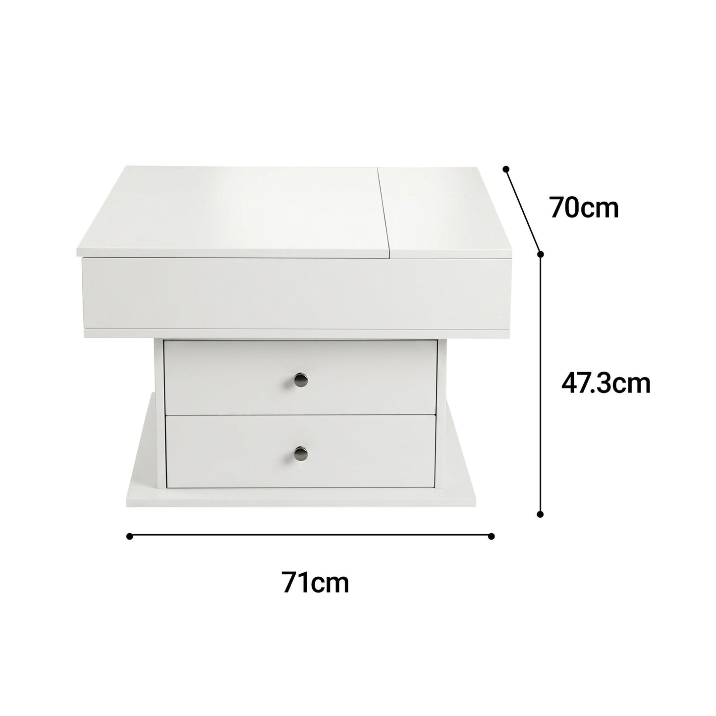 Artiss Lift Top Coffee Table - White