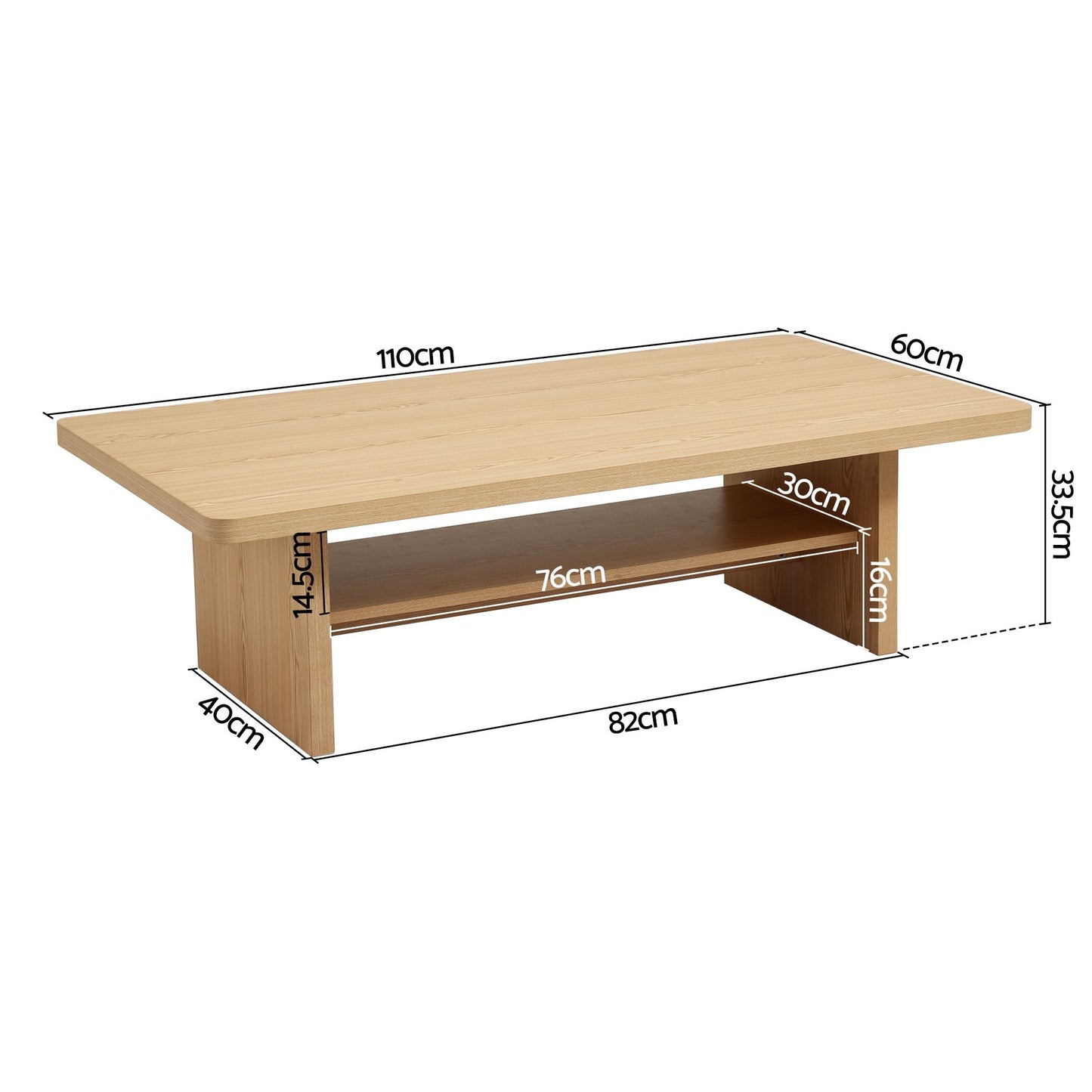 Artiss Coffee Table - 110cm