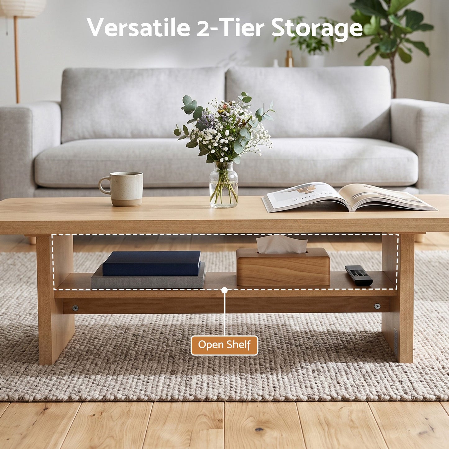 Artiss Coffee Table - 110cm