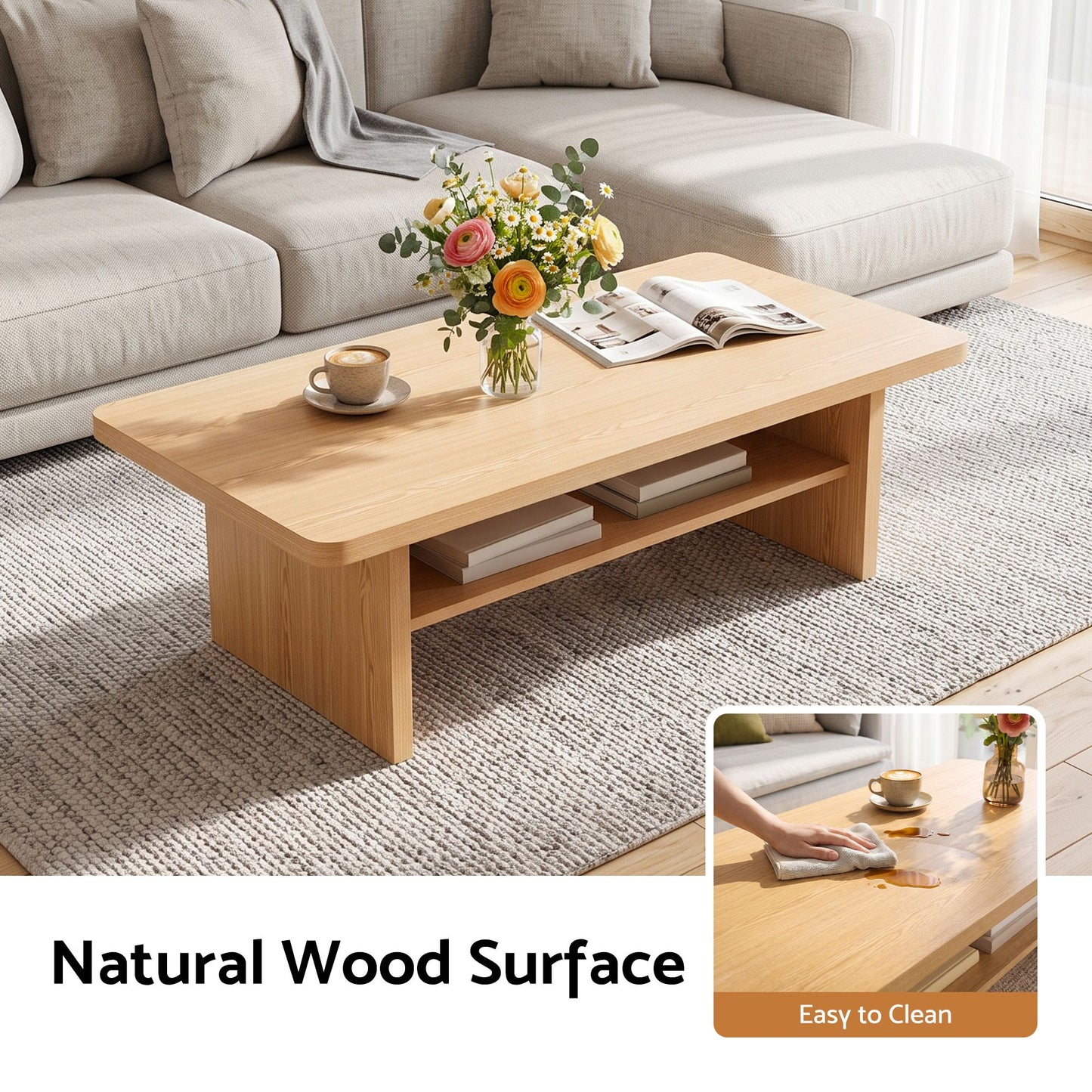 Artiss Coffee Table - 110cm