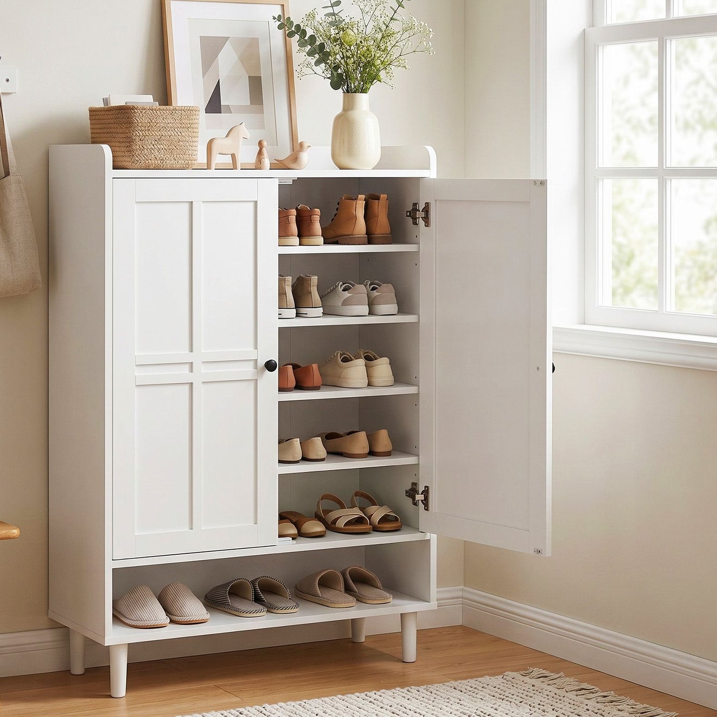 Artiss Shoe Storage Cabinet - White