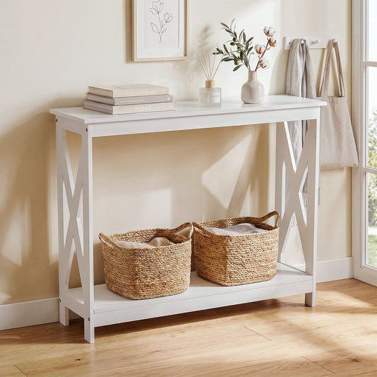 Artiss Console Table Entryway 2-Tier Narrow Sofa Table 100CM