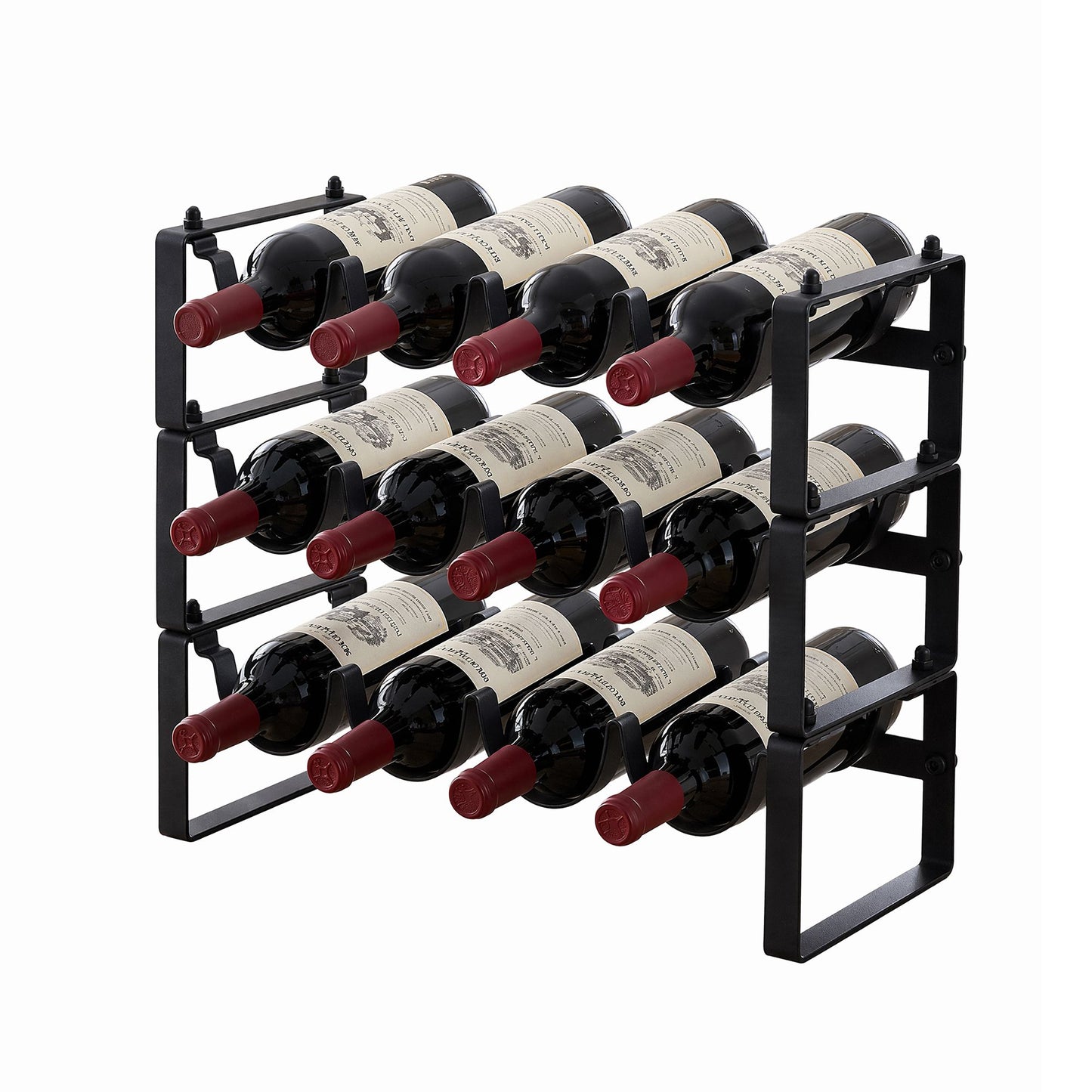 Artiss 3-Tier Wine Rack - 12 Bottles