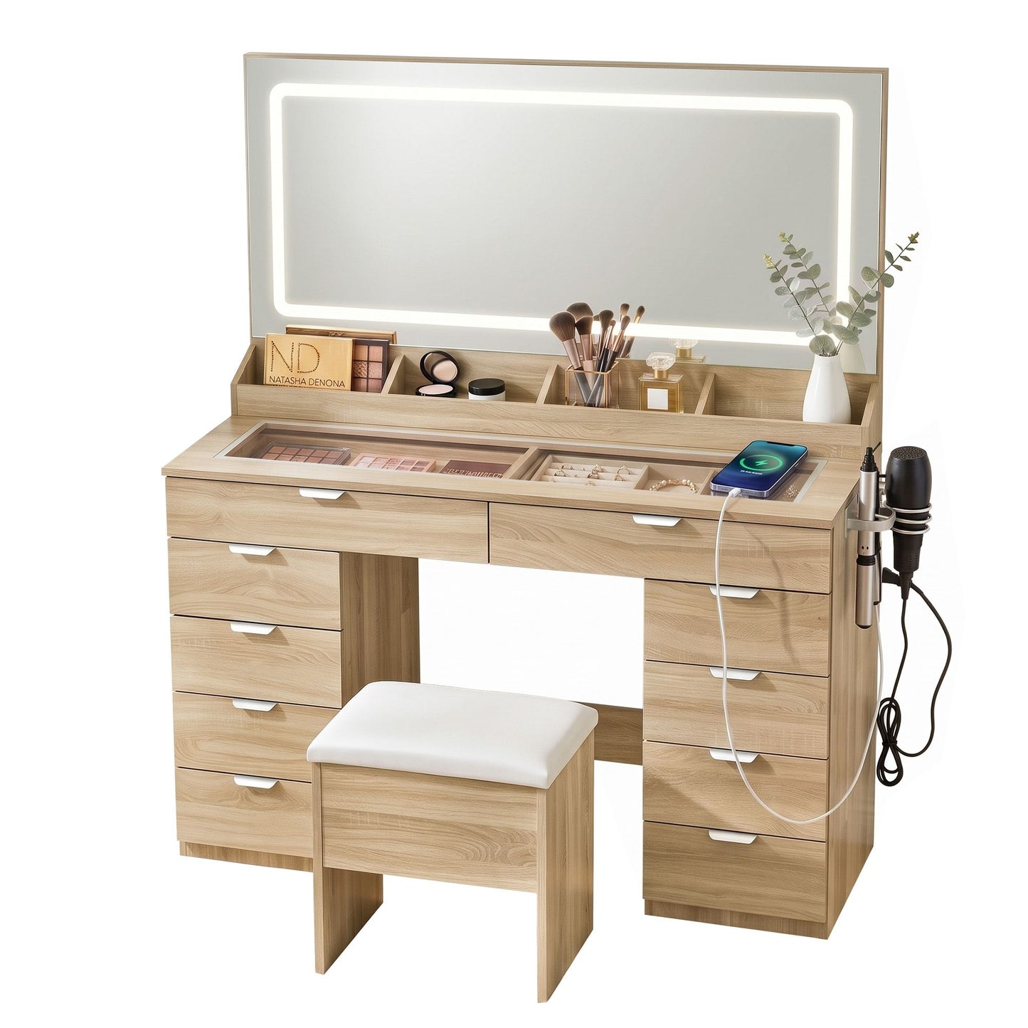 Artiss Dressing Table with LED Mirror