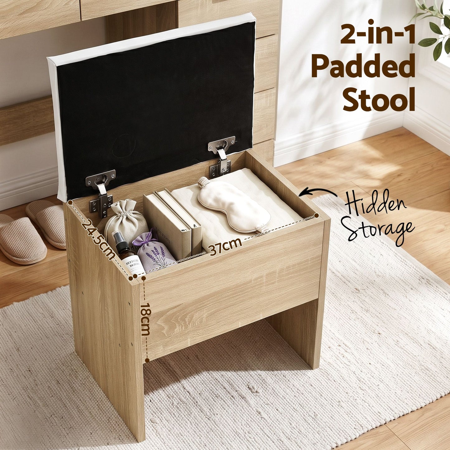 Artiss Dressing Table with LED Mirror