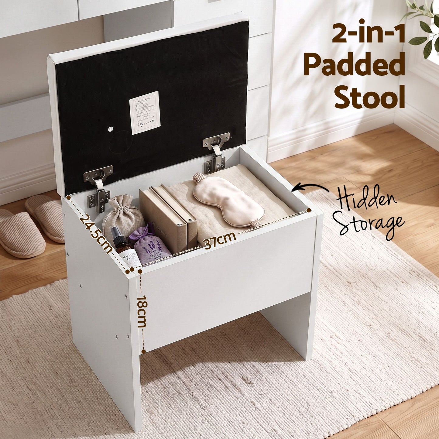 Artiss Dressing Table with LED Mirror