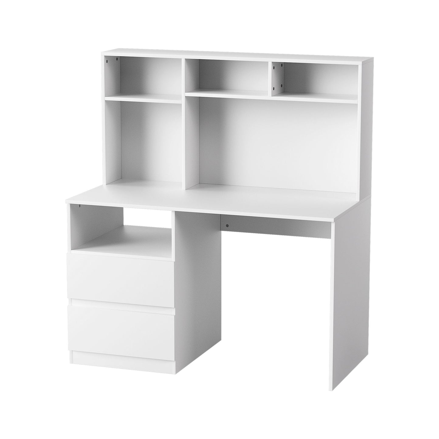 Artiss Office Desk with Shelves - White