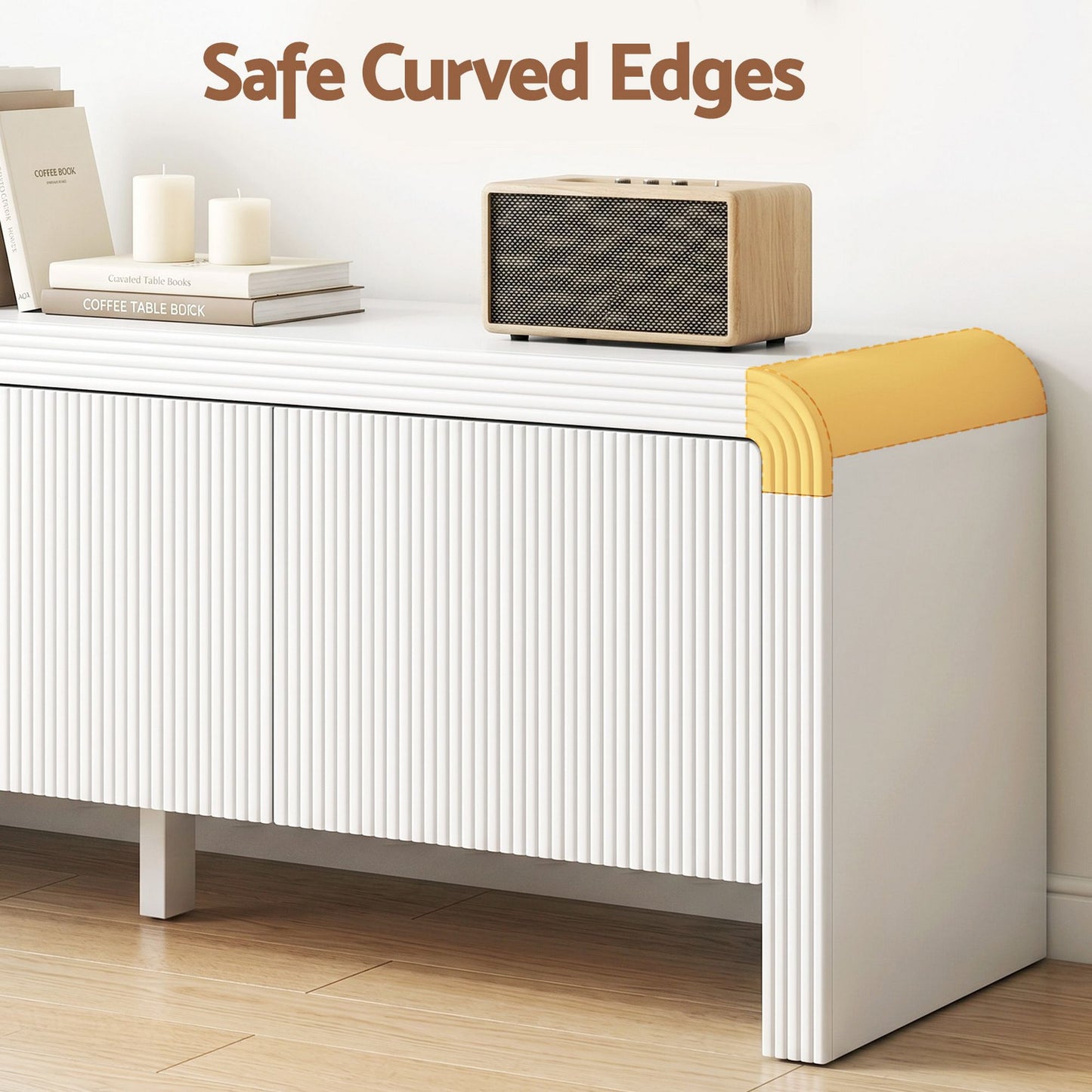 Artiss 180cm TV Unit Storage Cabinet - White