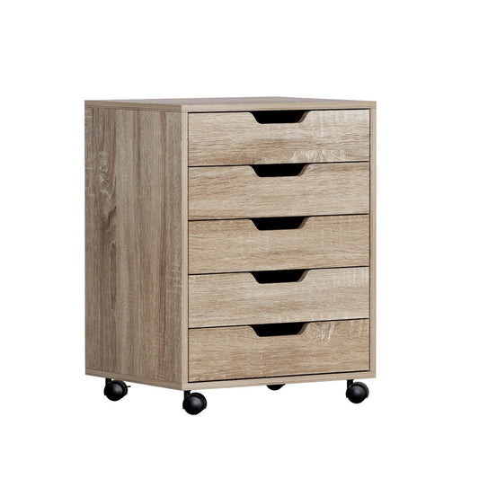 Artiss Mobile Filing Cabinet - beige