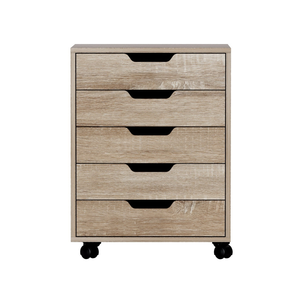 Artiss Mobile Filing Cabinet - beige