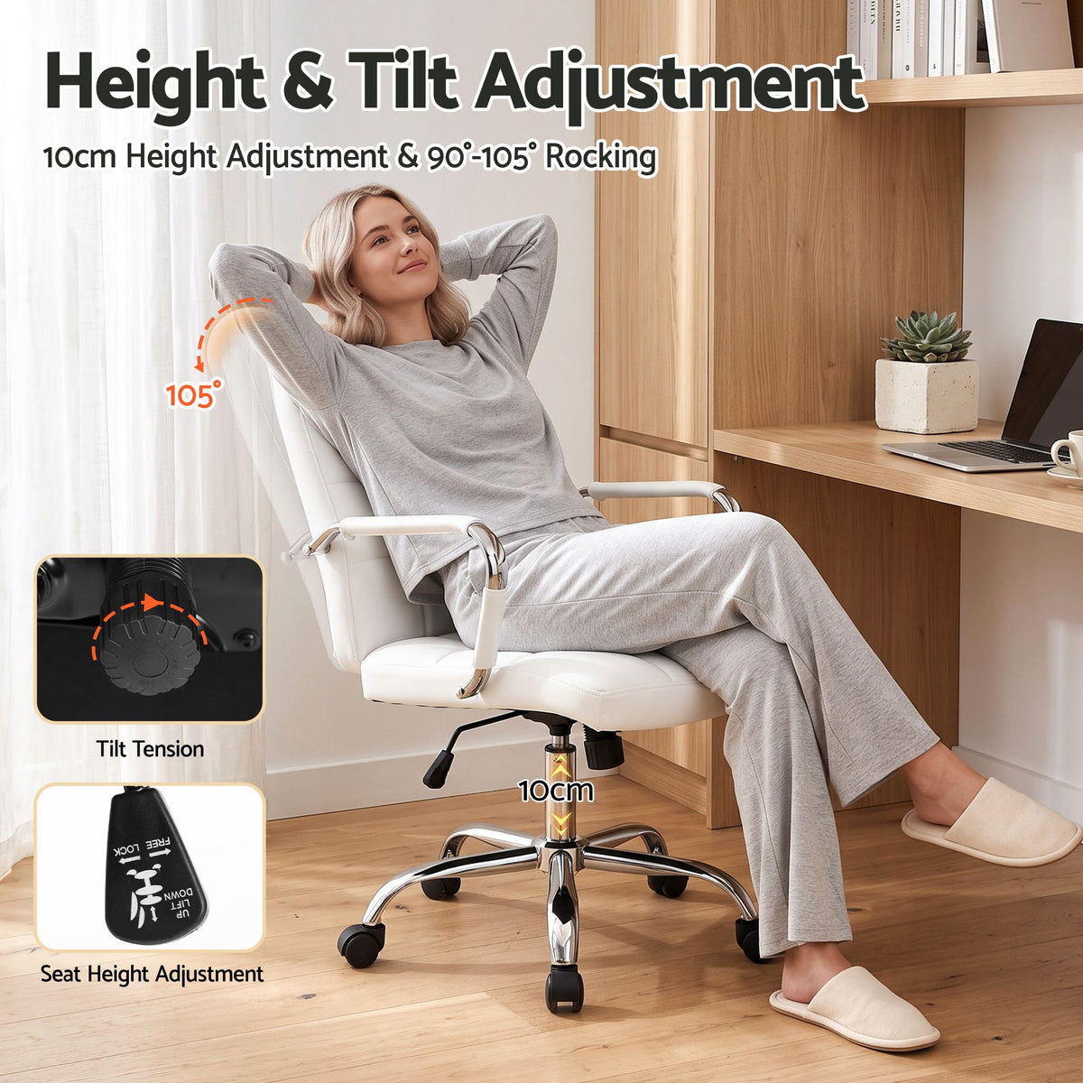 Artiss Office Desk & Chair Set - 100cm