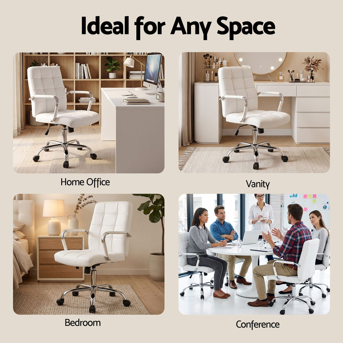 Artiss Office Desk & Chair Set - 100cm