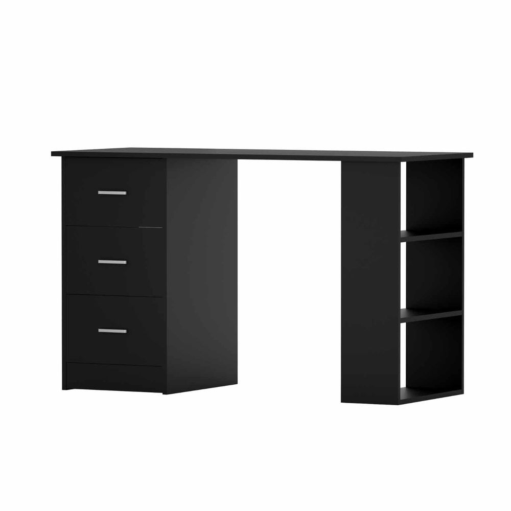 Artiss Office Desk & Chair Set 120cm Computer Desk Shelves for Home Office Study