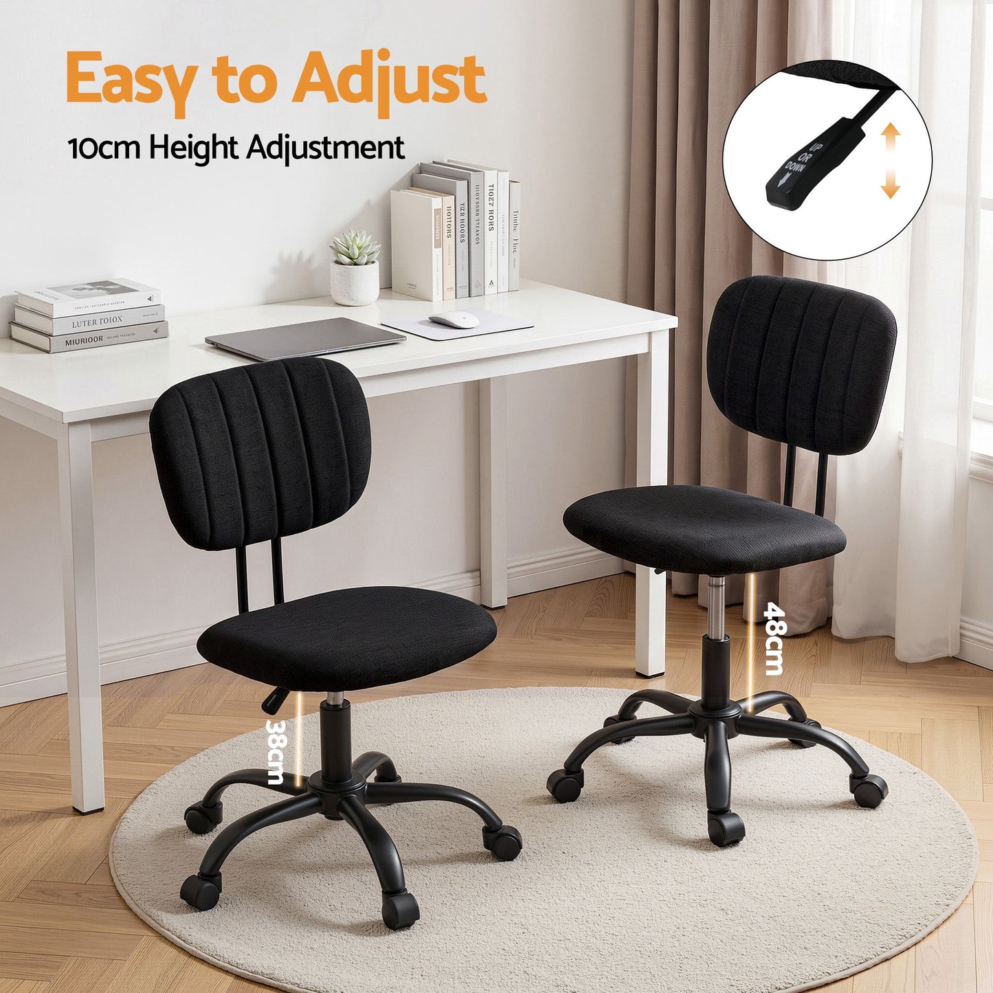 Artiss Office Desk & Chair Set 120cm Computer Desk Shelves for Home Office Study