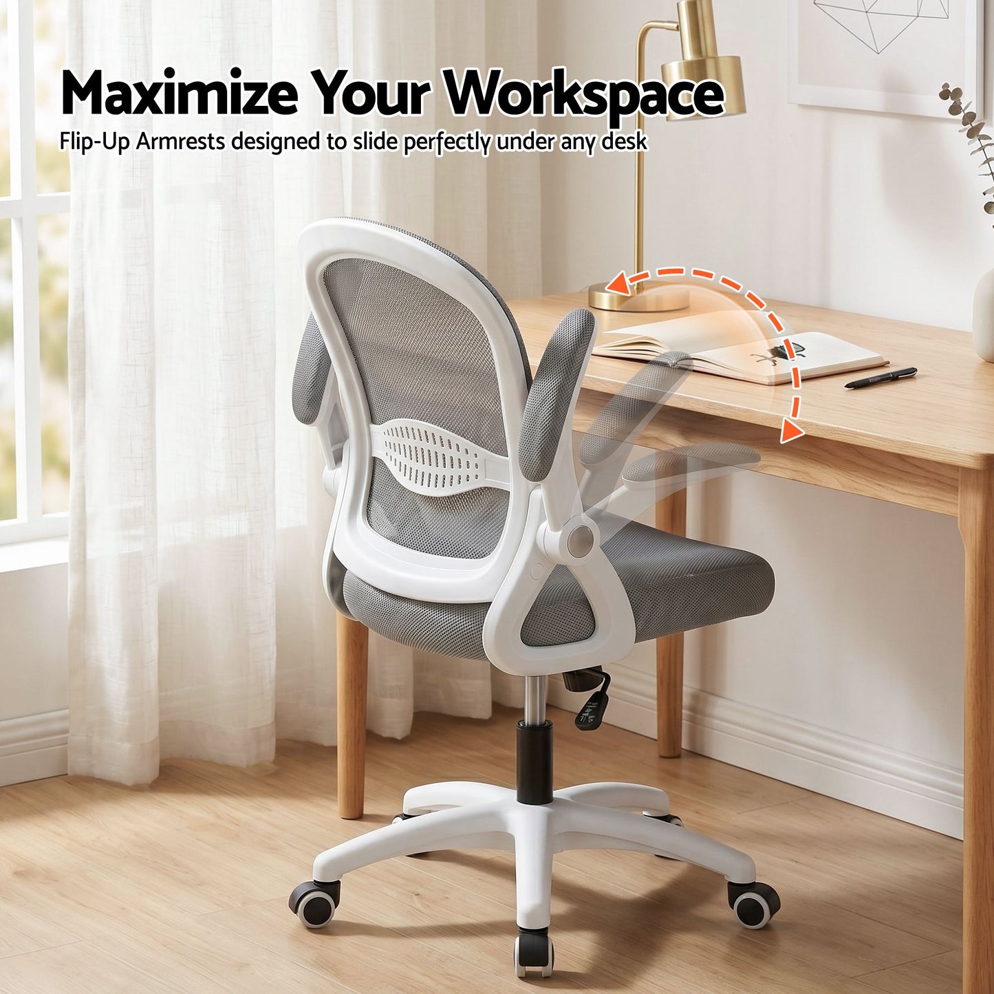 Artiss Desk & Chair Set 120cm - White/Grey