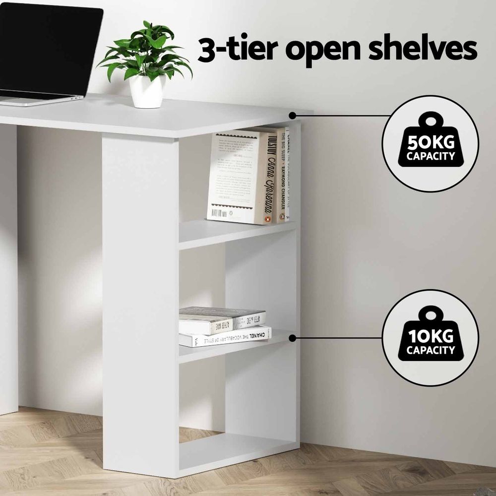 Artiss Desk & Chair Set 120cm - White/Grey