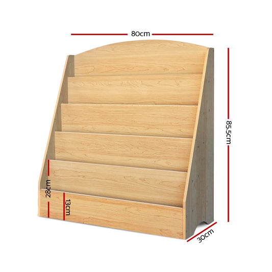 Kids Bookshelf Oak