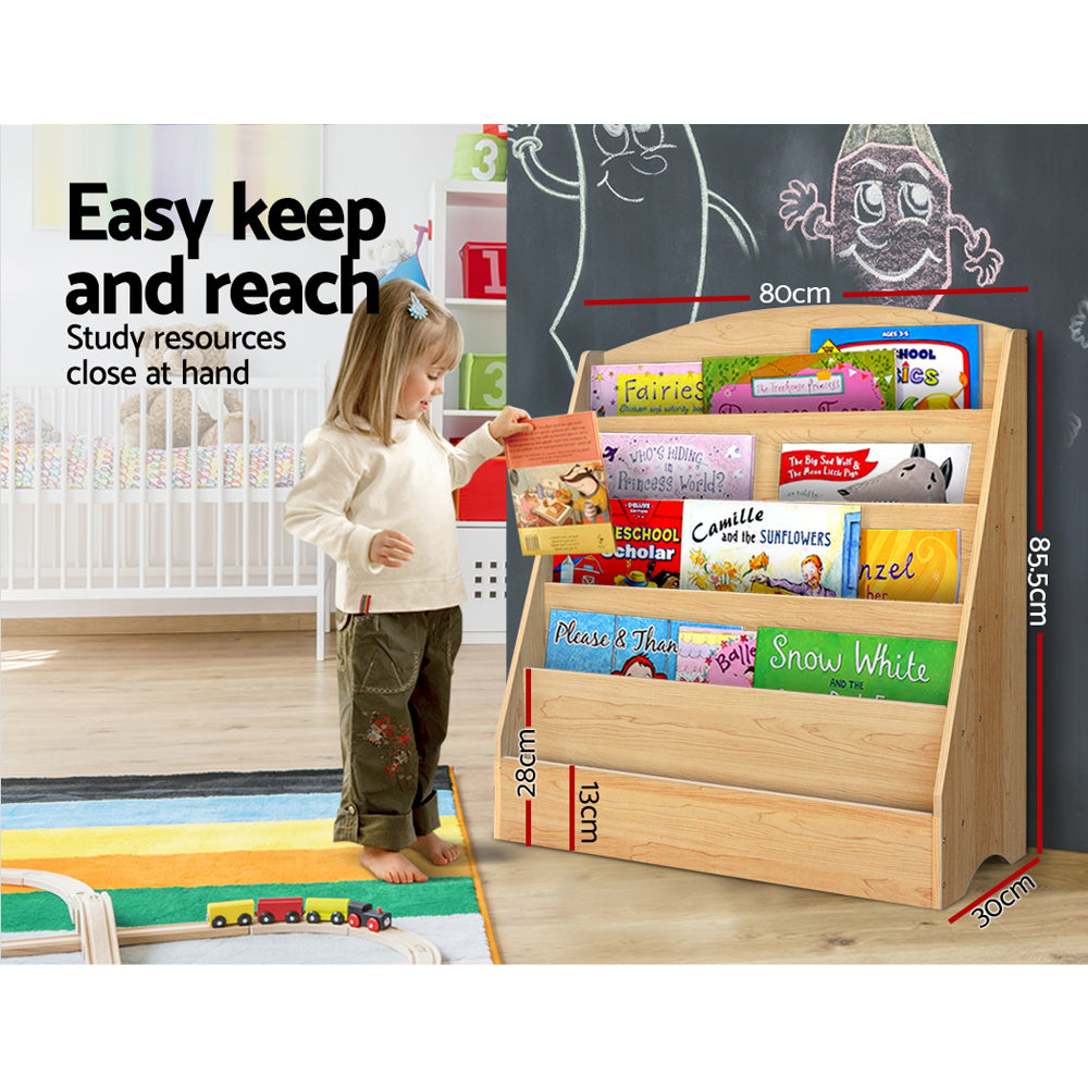 Kids Bookshelf Oak