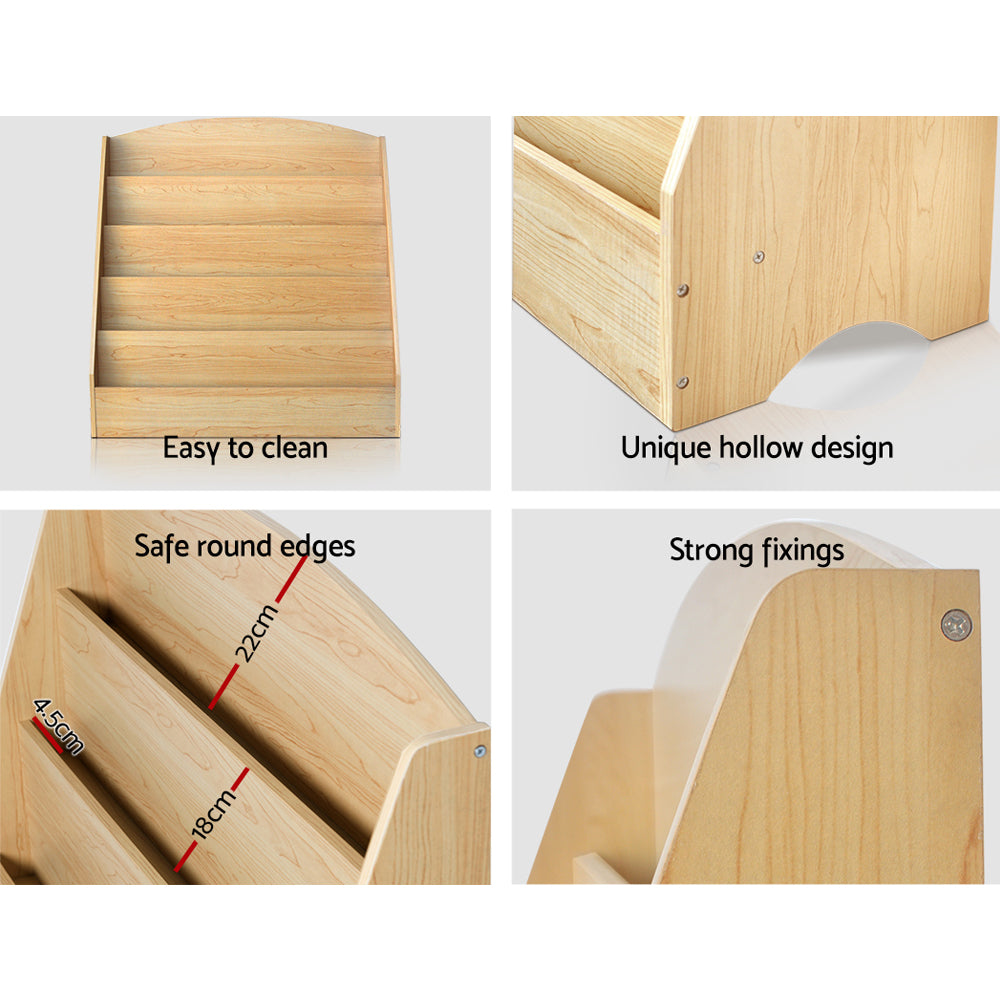 Kids Bookshelf Oak