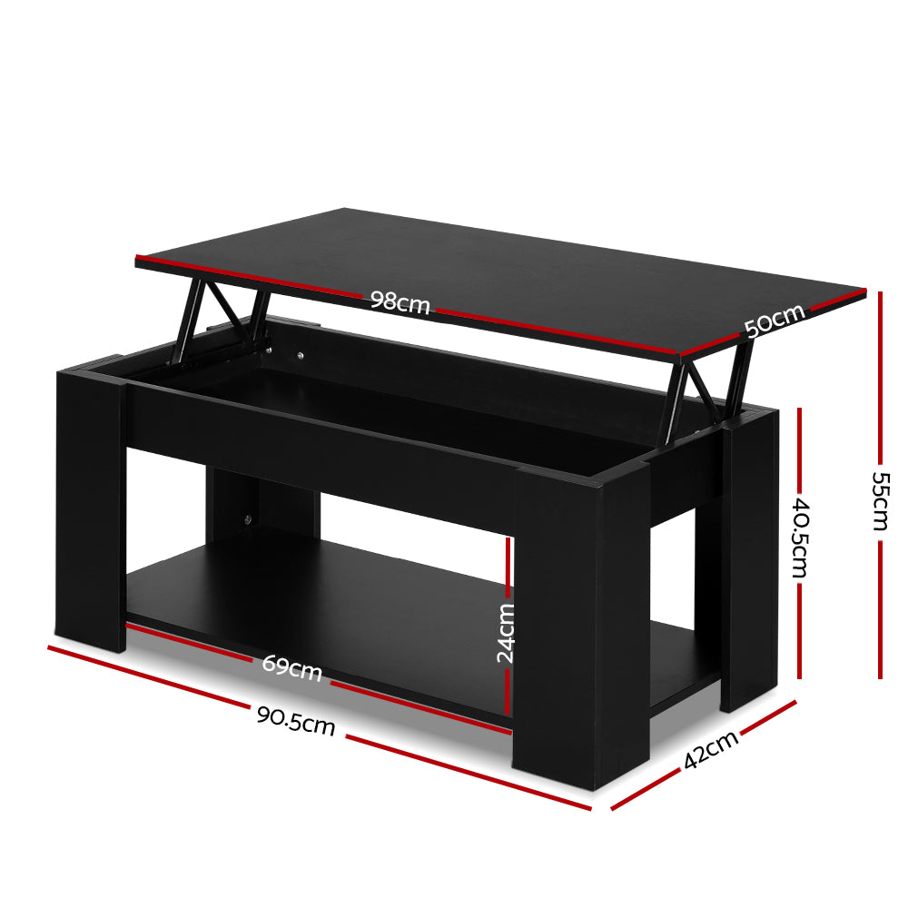 Lift-top Coffee Table Black