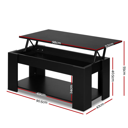 Lift-top Coffee Table Black