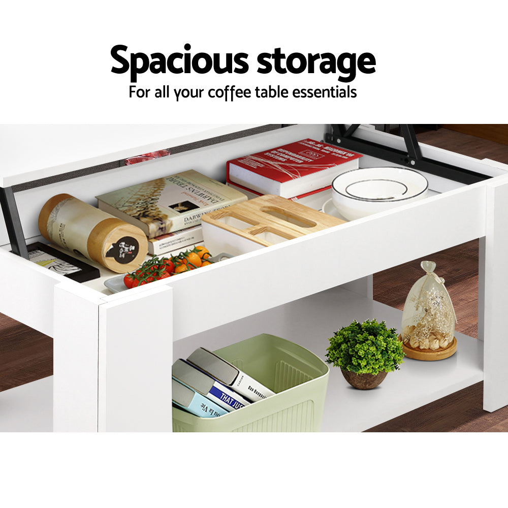 Lift-top Coffee Table White