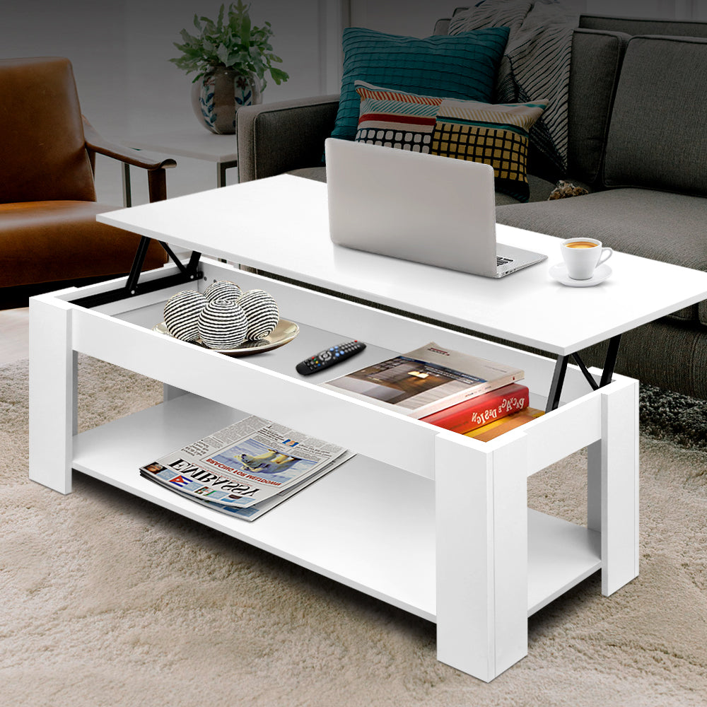 Lift-top Coffee Table White