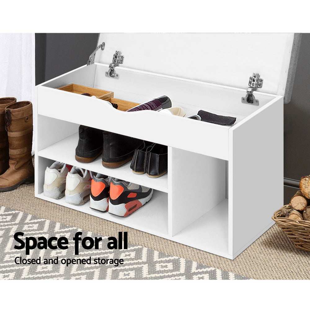 Shoe Rack Bench Shoe Cabinet White