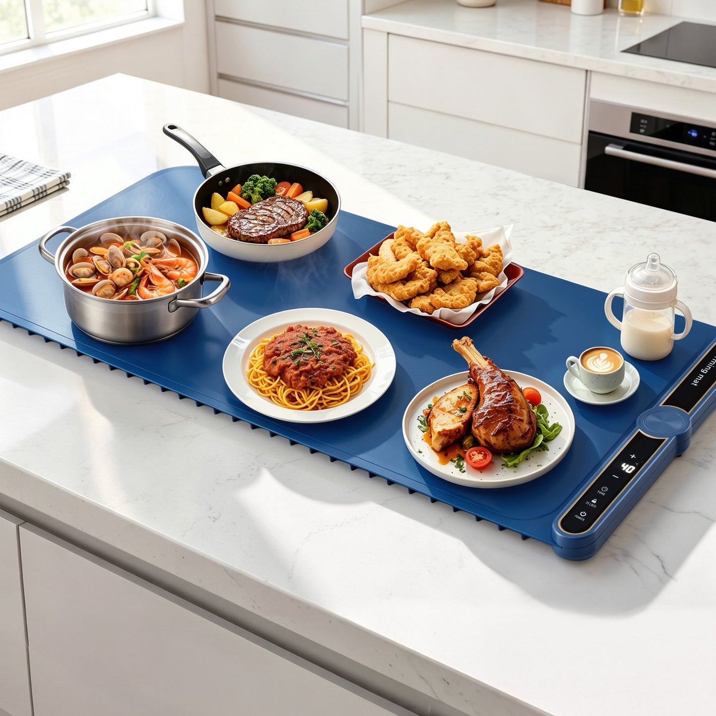 Devanti Food Warming Mat 80cm - Blue
