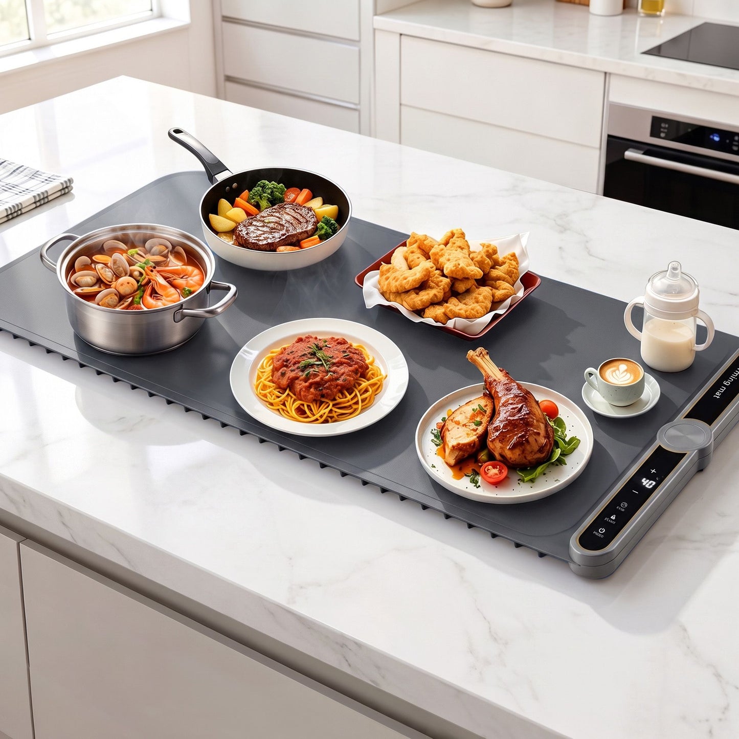 Devanti Food Warming Mat 80cm - Grey