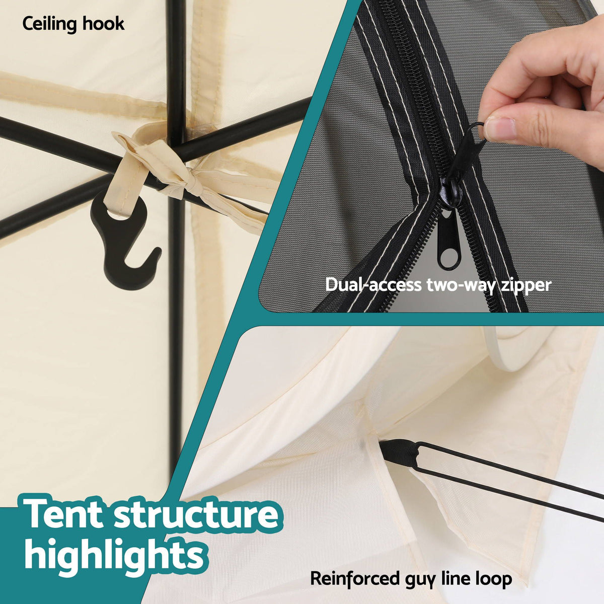 Instahut Pop-Up Gazebo - 2.7 x 1.35m