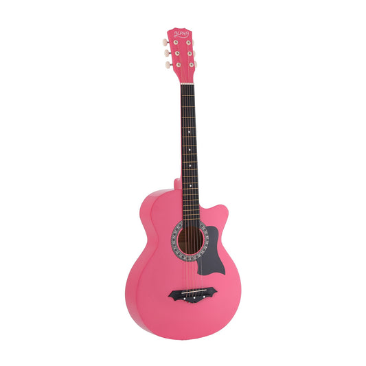 Alpha 38-inch Acoustic Guitar - Pink