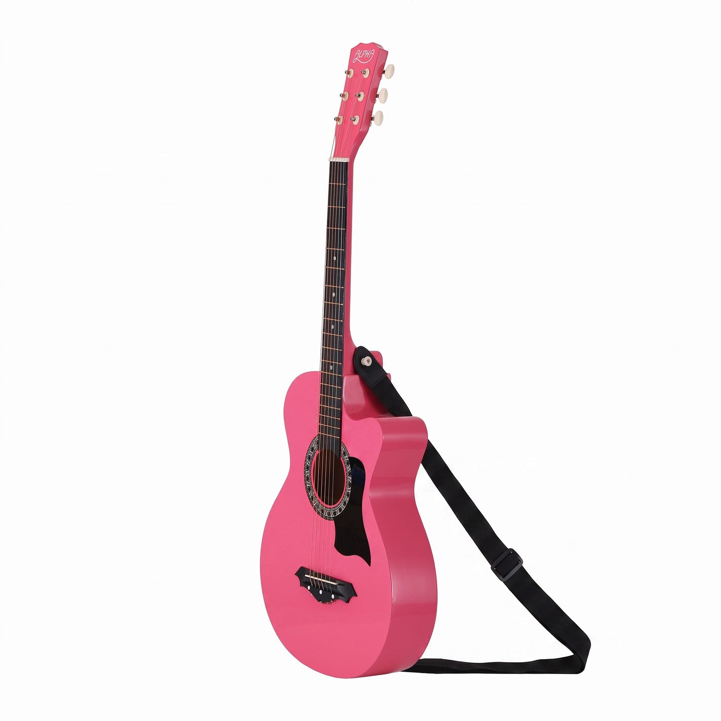 Alpha 38-inch Acoustic Guitar - Pink