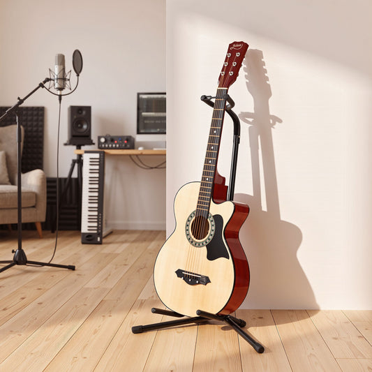 Alpha Adjustable Guitar Stand - Black