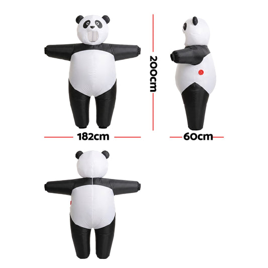 Inflatable Panda Costume - Black