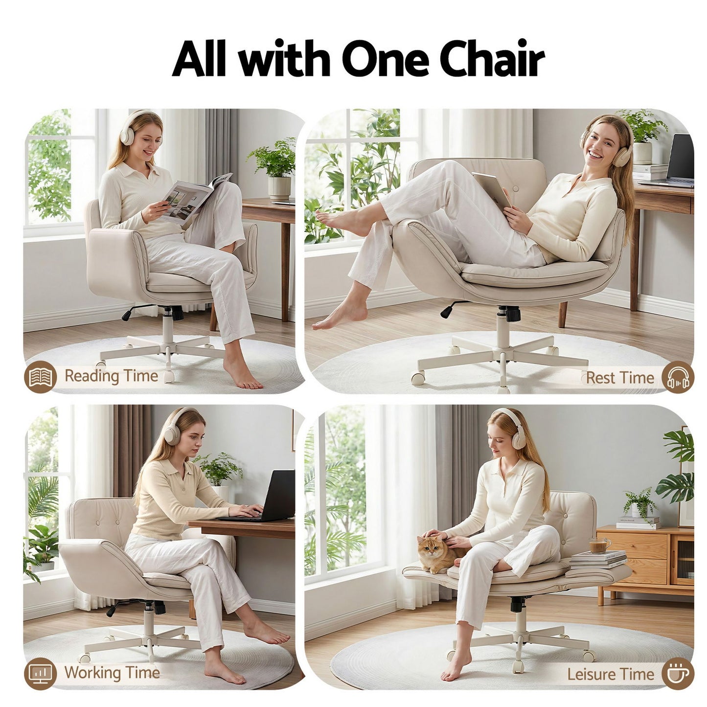 Artiss Criss Cross Chair & 140cm Standing Desk Set