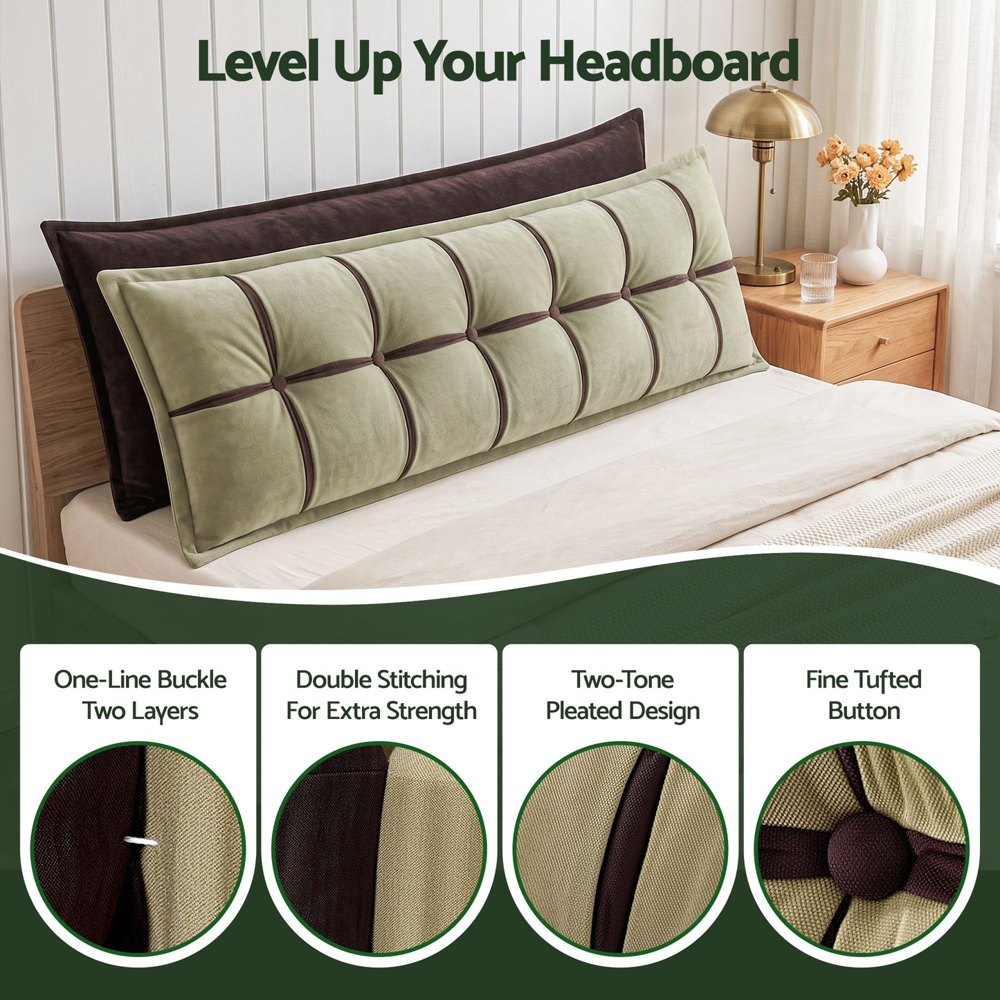Giselle Bedding Headboard Reading Pillow - King