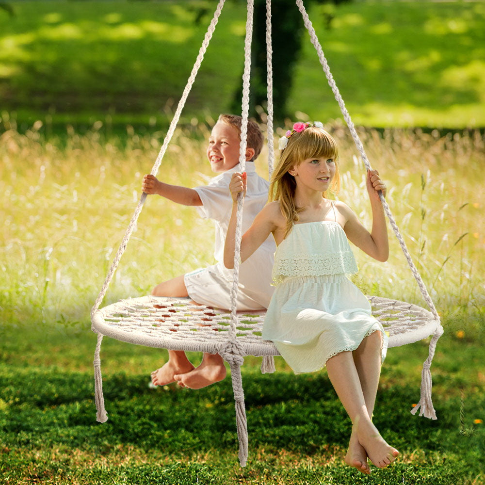 Gardeon Hammock Chair Outdoor Tree Swing Nest Web Hanging Seat 100cm