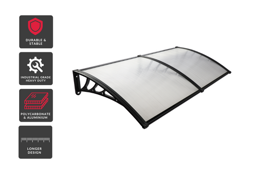 Heavy-Duty Window Door Awning Canopy 1.5M x 1M (Clearance)
