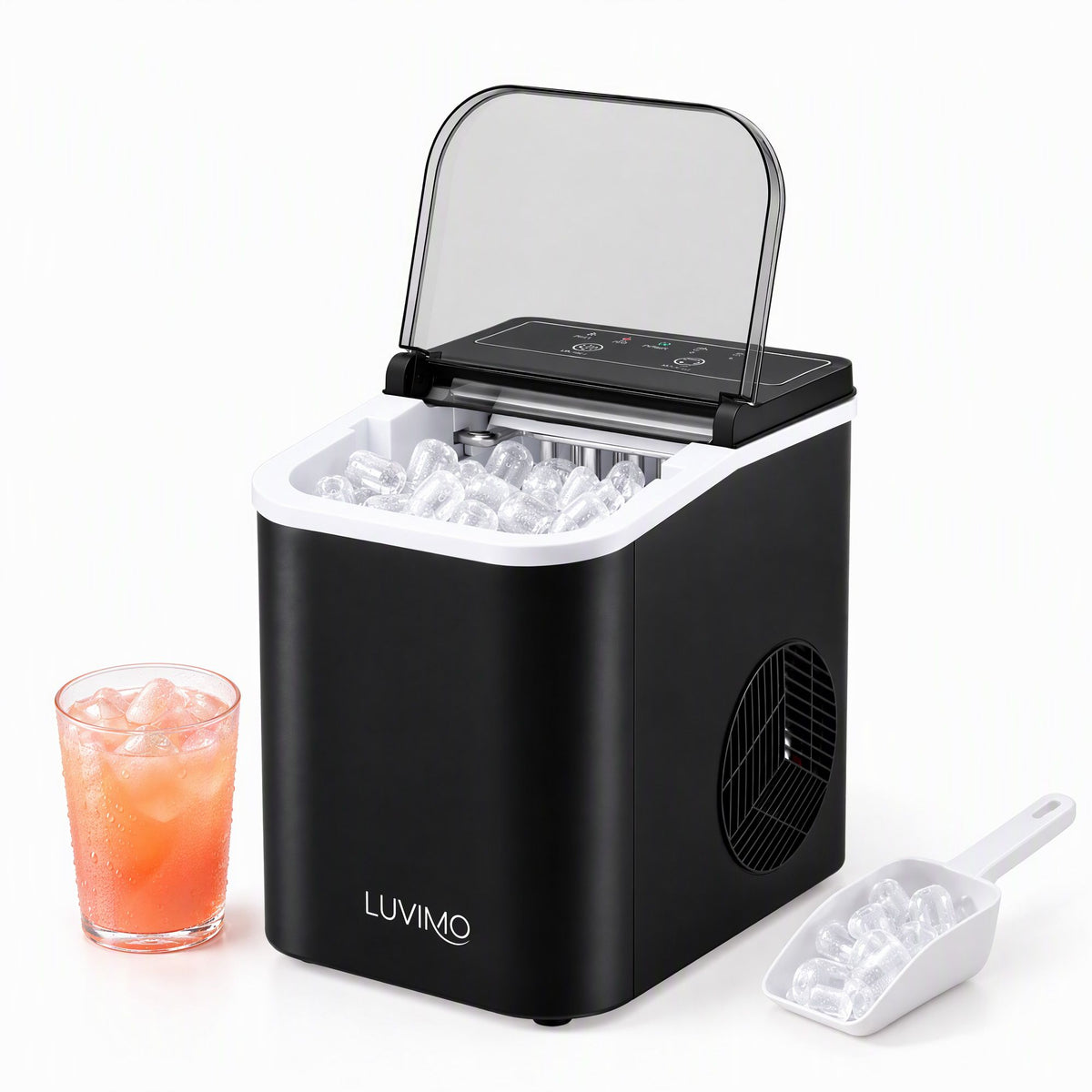 LUVIMO 12kg Ice Maker Machine - Black