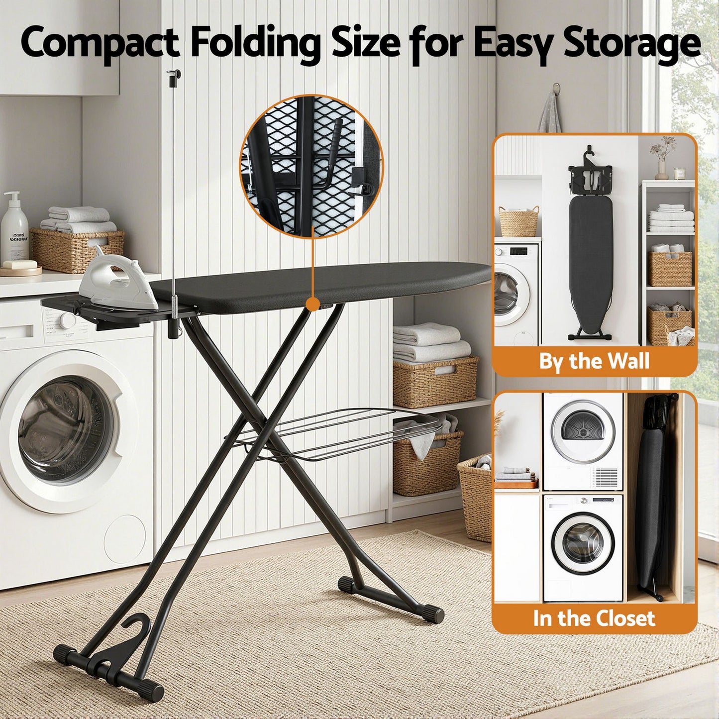Artiss Foldable Ironing Board with Iron Rest